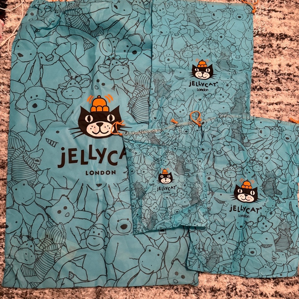 Sets of Jellycat Plush Bags